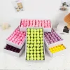 Tulip flower head soap flower, diy flower head bouquet soap flower, artificial flower gift box, Qixi Festival gift, Teachers' Day Specification image